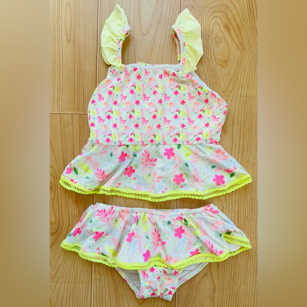 Planet Sea Girl’s Two-Piece Floral Tankini Swimsuit